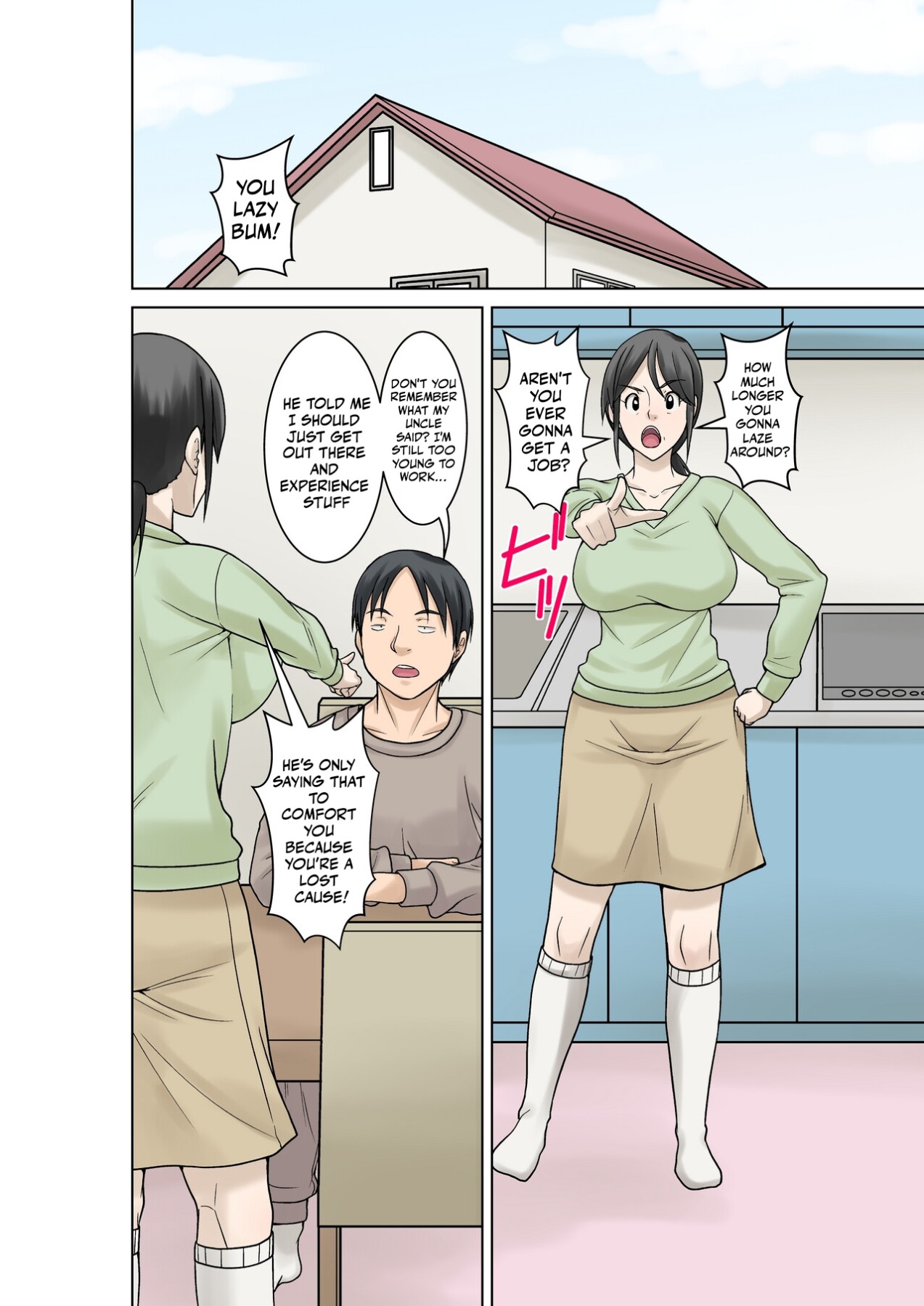 Hentai Manga Comic-Since my mom broke both her hands, it's my duty to take care of her. Episode 1-Read-2